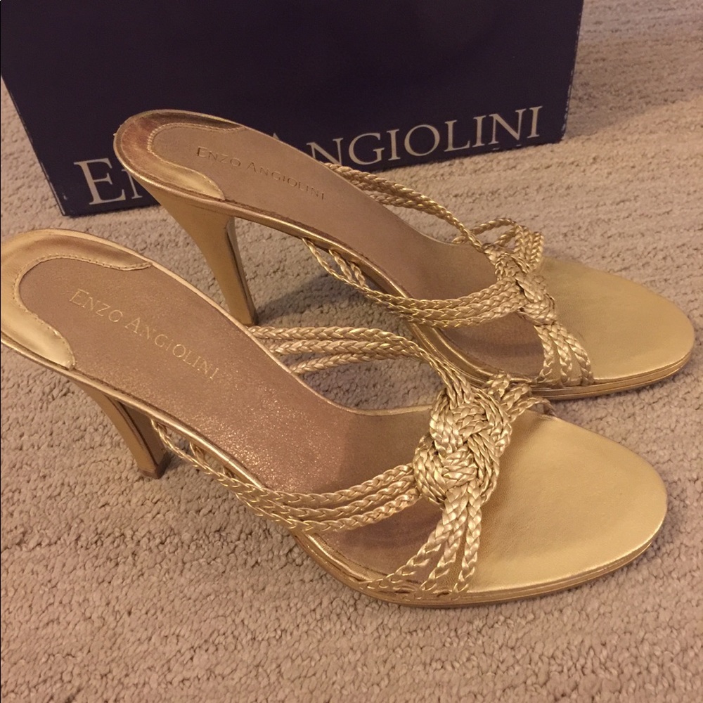 Enzo Angiolini Gold Heels